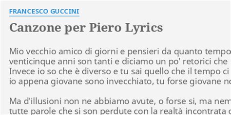 gucci canzone per piero